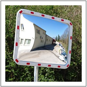 Robust acrylic traffic mirrors